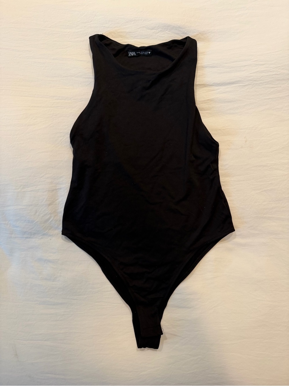 Zara Black Sleeveless Bodysuit